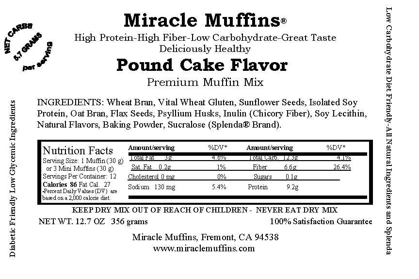 Miracle Muffins   Sugar Free   Splenda   9 Flavors  